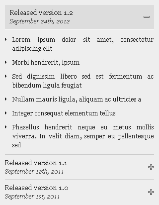 Screenshot of light version